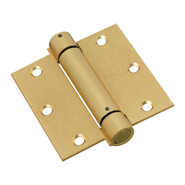 National Hardware National Hardware 3-1/2 in. L Brass Spring Hinge 1 pk N184-556 - main
